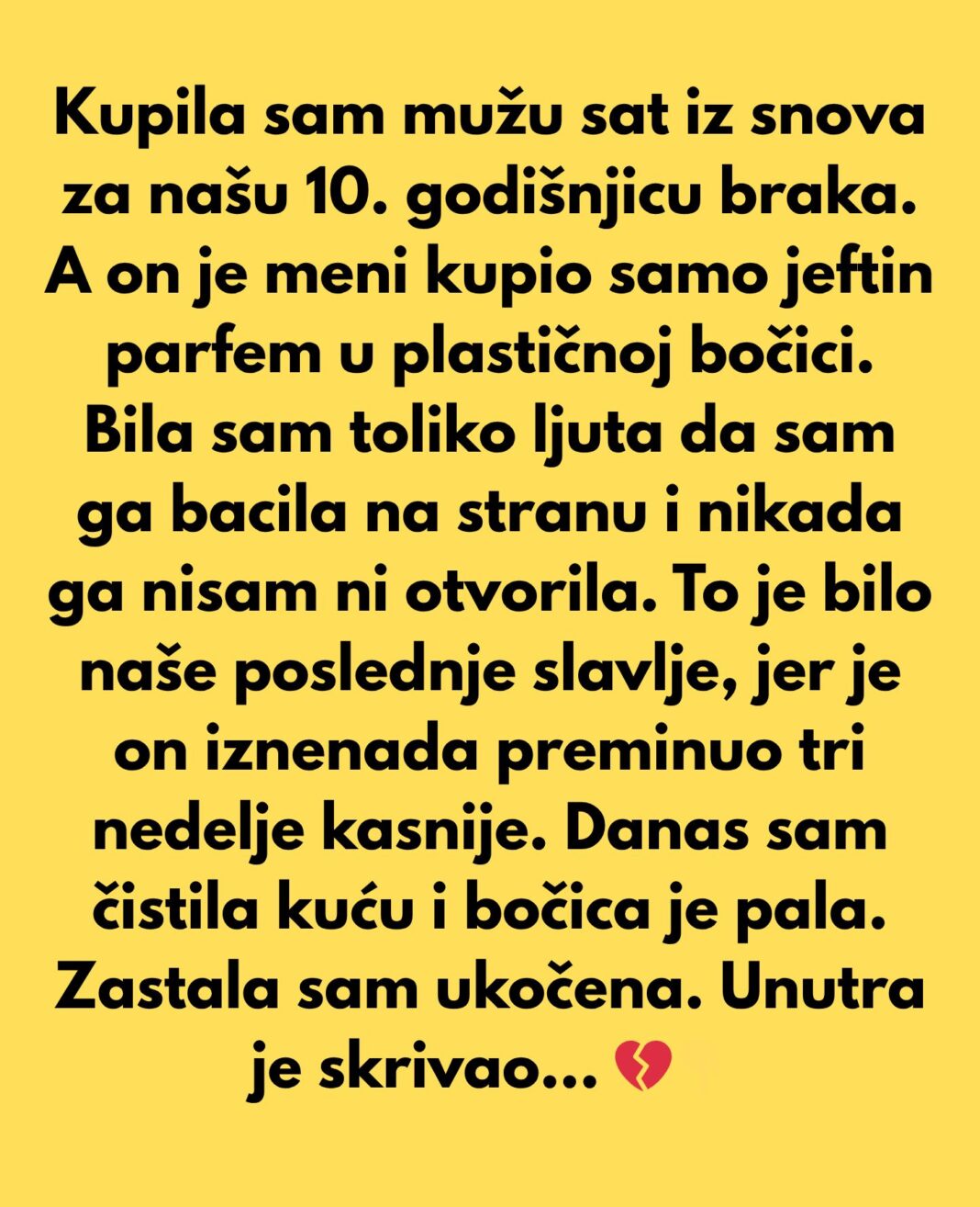 Mesecima sam štedela da mu kupim sat iz snova za našu 10. godišnjicu braka. - featured image