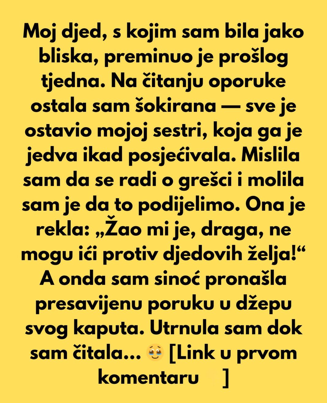 Moja sestra je odbila podijeliti djedovo nasljedstvo sa mnom — ali sudbina je okrenula ploču. - featured image
