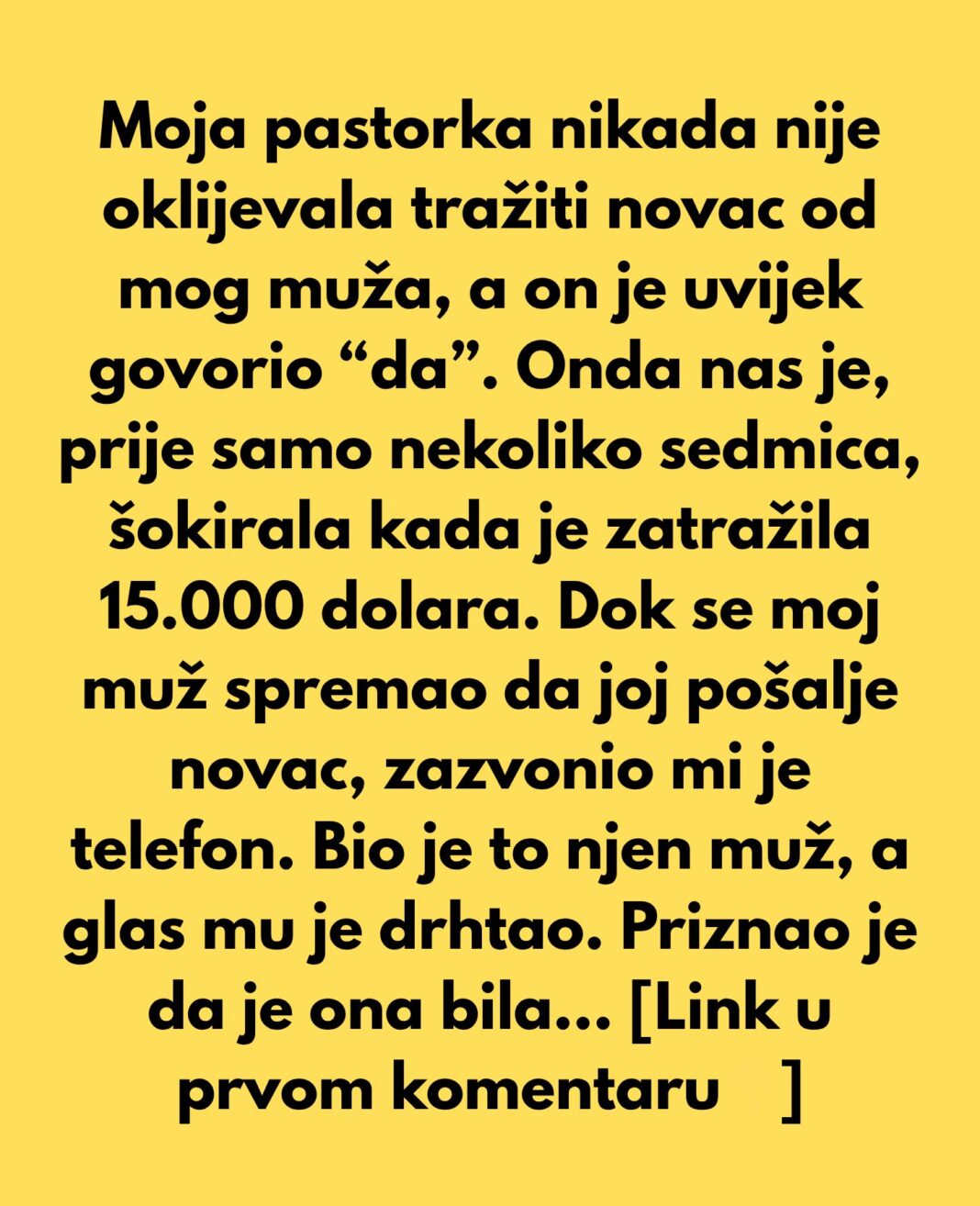 “Moja pastorka nikada nije oklijevala tražiti novac…” - featured image “Moja pastorka nikada nije oklijevala tražiti novac…” - featured image