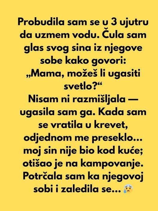 “Probudila sam se u 3 ujutru da uzmem vodu…” - featured image “Probudila sam se u 3 ujutru da uzmem vodu…” - featured image