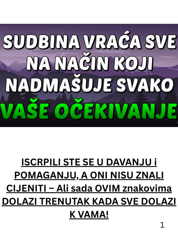 ISCRPILI STE SE U DAVANJU i POMAGANJU, A ONI NISU ZNALI CIJENITI – Ali sada OVIM znakovima DOLAZI TRENUTAK KADA SVE DOLAZI K VAMA! - featured image ISCRPILI STE SE U DAVANJU i POMAGANJU, A ONI NISU ZNALI CIJENITI – Ali sada OVIM znakovima DOLAZI TRENUTAK KADA SVE DOLAZI K VAMA! - featured image