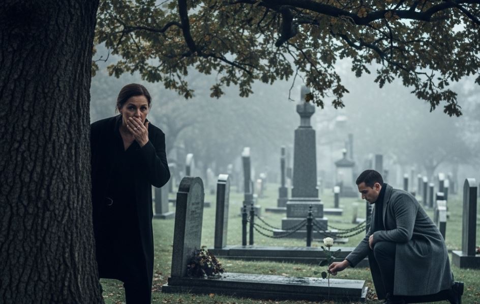 Svakog 15. u mesecu nalazila je belu ružu na pragu, bez poruke: Mislila je da je neko uhodi, sve dok nije pratila čoveka do groba svog sina. - featured image Svakog 15. u mesecu nalazila je belu ružu na pragu, bez poruke: Mislila je da je neko uhodi, sve dok nije pratila čoveka do groba svog sina. - featured image