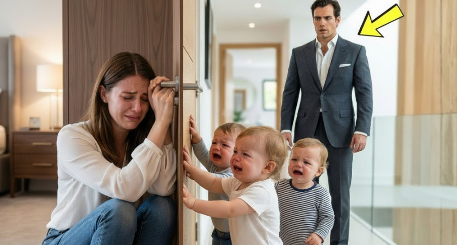 Milijunaš zatekne svoje trojke u suzama kako pokušavaju otvoriti vrata za dadilju koju je maćeha zaključala. - featured image Milijunaš zatekne svoje trojke u suzama kako pokušavaju otvoriti vrata za dadilju koju je maćeha zaključala. - featured image