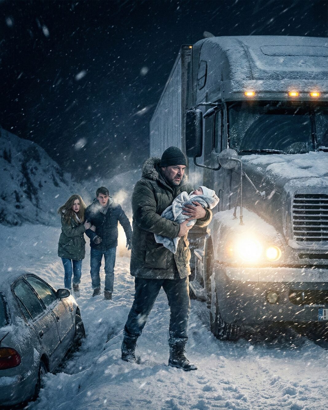 Kamiondžija se vraćao kući za Božić, pa stao da pomogne ljudima u snegu: Ono što im je dao iz kabine rasplakalo je Srbiju - featured image Kamiondžija se vraćao kući za Božić, pa stao da pomogne ljudima u snegu: Ono što im je dao iz kabine rasplakalo je Srbiju - featured image