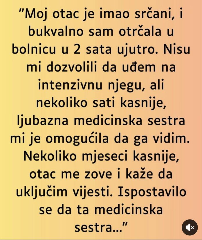 Kada je saznala ko je medicinska sestra zaledila se …. - featured image Kada je saznala ko je medicinska sestra zaledila se …. - featured image