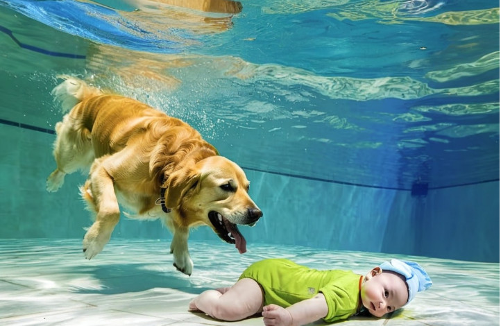 Beba je upala u bazen i počela da se davi, a ono što je pas uradio sve je šokiralo… 😲😲 - featured image Beba je upala u bazen i počela da se davi, a ono što je pas uradio sve je šokiralo… 😲😲 - featured image