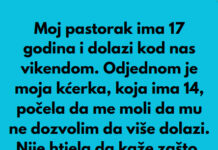 Pastorak sa 17 godina dolazi vikendom nama u posjetu, a onda moja kcerka od 14 godina mi je rekla nesto sto mi je krv sledilo! Pastorak sa 17 godina dolazi vikendom nama u posjetu, a onda moja kcerka od 14 godina mi je rekla nesto sto mi je krv sledilo! - featured image
