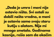 Kada je moj deda umro, svi u porodici su dobili nešto vredno — ušteđevinu, zemlju, antikvitete. Kada je moj deda umro, svi u porodici su dobili nešto vredno — ušteđevinu, zemlju, antikvitete. - featured image