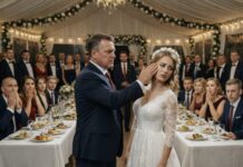 „Seoska otiračica!” — svekar me ošamario pred cijelim vjenčanjem.Dvadeset i devet minuta kasnije mladoženja je ustao i rekao ocu jednu jedinu riječ — zauvijek. Zvuk udarca bio je kratak i sočan, poput pucanja daske na mrazu. „Seoska otiračica!” — svekar me ošamario pred cijelim vjenčanjem.Dvadeset i devet minuta kasnije mladoženja je ustao i rekao ocu jednu jedinu riječ — zauvijek. Zvuk udarca bio je kratak i sočan, poput pucanja daske na mrazu. - featured image