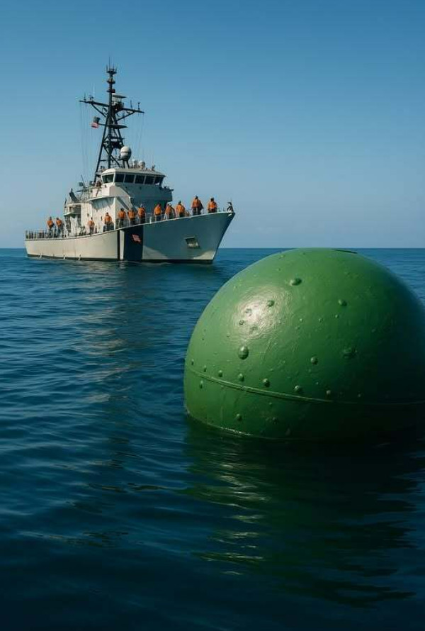 Mornari su usred oceana otkrili ogromnu zelenu metalnu kuglu: kada su izvukli nalaz iz vode, ostali su u šoku kada su shvatili što je to 😱 - featured image Mornari su usred oceana otkrili ogromnu zelenu metalnu kuglu: kada su izvukli nalaz iz vode, ostali su u šoku kada su shvatili što je to 😱 - featured image