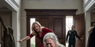 Čuli su smeh iz susedne sobe dok je starija majka klečala u tišini, ribajući cipele pod hladnim naredbama svoje buduće snaje — ali onog trenutka kada je uskršnje zvono na vratima zazvonilo, stranac napolju je ušao sa nečim toliko neočekivanim da su njena moć, ponos i kontrola počeli da se ruše pred svima. Čuli su smeh iz susedne sobe dok je starija majka klečala u tišini, ribajući cipele pod hladnim naredbama svoje buduće snaje — ali onog trenutka kada je uskršnje zvono na vratima zazvonilo, stranac napolju je ušao sa nečim toliko neočekivanim da su njena moć, ponos i kontrola počeli da se ruše pred svima. - featured image