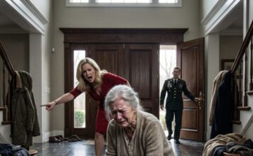 Čuli su smeh iz susedne sobe dok je starija majka klečala u tišini, ribajući cipele pod hladnim naredbama svoje buduće snaje — ali onog trenutka kada je uskršnje zvono na vratima zazvonilo, stranac napolju je ušao sa nečim toliko neočekivanim da su njena moć, ponos i kontrola počeli da se ruše pred svima. Čuli su smeh iz susedne sobe dok je starija majka klečala u tišini, ribajući cipele pod hladnim naredbama svoje buduće snaje — ali onog trenutka kada je uskršnje zvono na vratima zazvonilo, stranac napolju je ušao sa nečim toliko neočekivanim da su njena moć, ponos i kontrola počeli da se ruše pred svima. - featured image