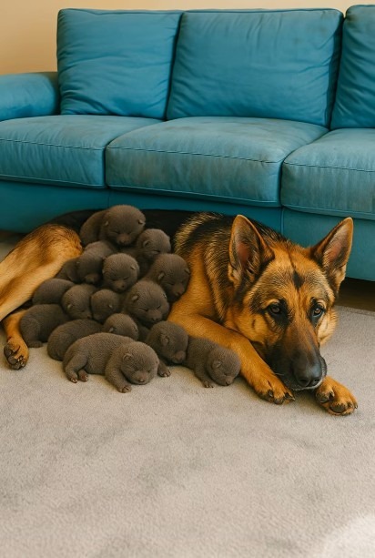 Muškarac je na putu pronašao trudnu nemačku ovčarku; kada je pas oštenio, veterinar je iznenađeno otkrio ko se pojavio na svetu. - featured image Muškarac je na putu pronašao trudnu nemačku ovčarku; kada je pas oštenio, veterinar je iznenađeno otkrio ko se pojavio na svetu. - featured image