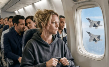 Smejali su se ženi u 22C — dok se dva lovca nisu poravnala sa njenim prozorom, a pilot izgovorio njeno ime tako da je ceo avion zaboravio kako se diše Smejali su se ženi u 22C — dok se dva lovca nisu poravnala sa njenim prozorom, a pilot izgovorio njeno ime tako da je ceo avion zaboravio kako se diše - featured image