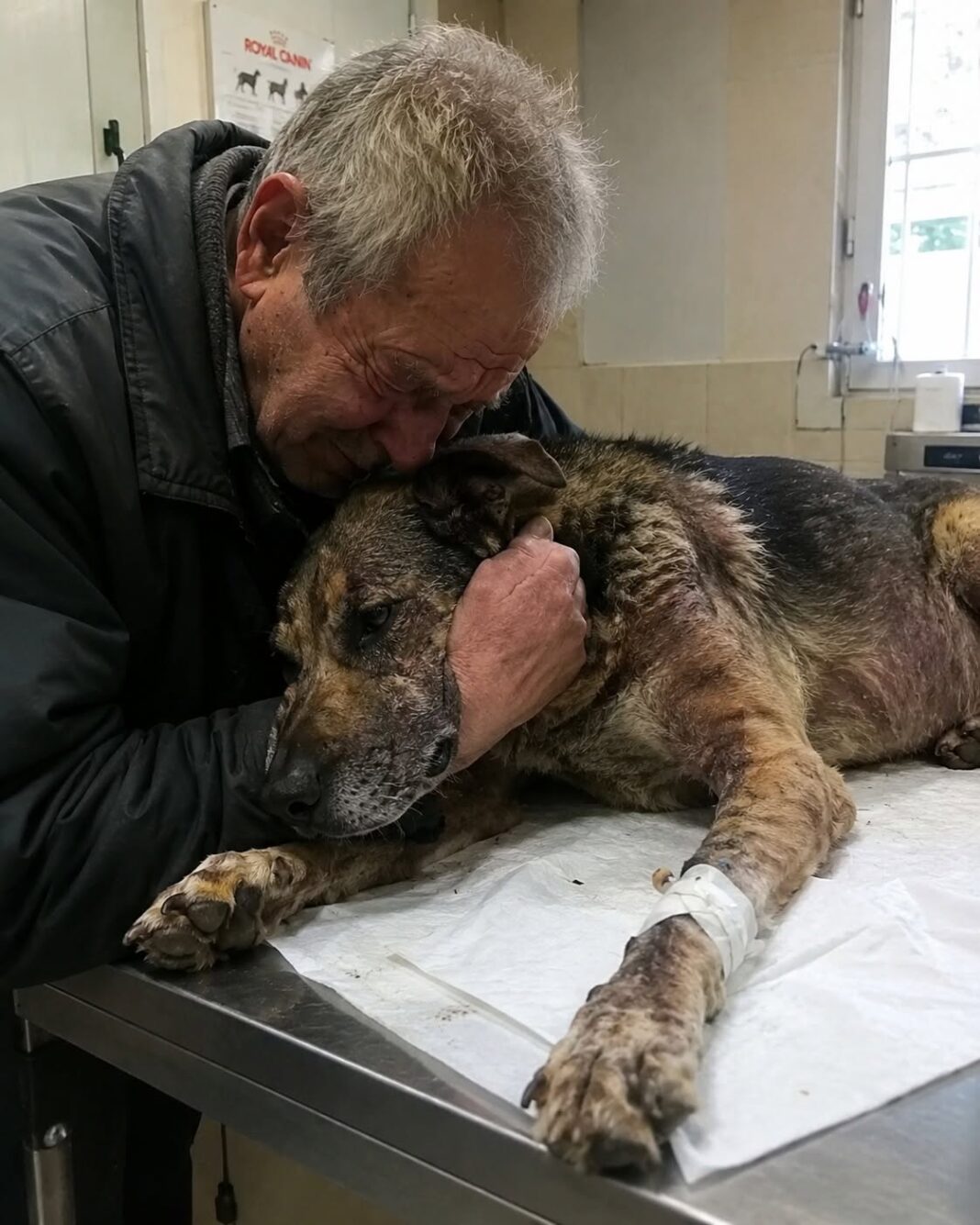 Starac je doveo svog psa da ga uspavaju jer nije mogao platiti liječenje… Ali veterinar je učinio nešto zbog čega su svi u klinici završili u suzama - featured image Starac je doveo svog psa da ga uspavaju jer nije mogao platiti liječenje… Ali veterinar je učinio nešto zbog čega su svi u klinici završili u suzama - featured image