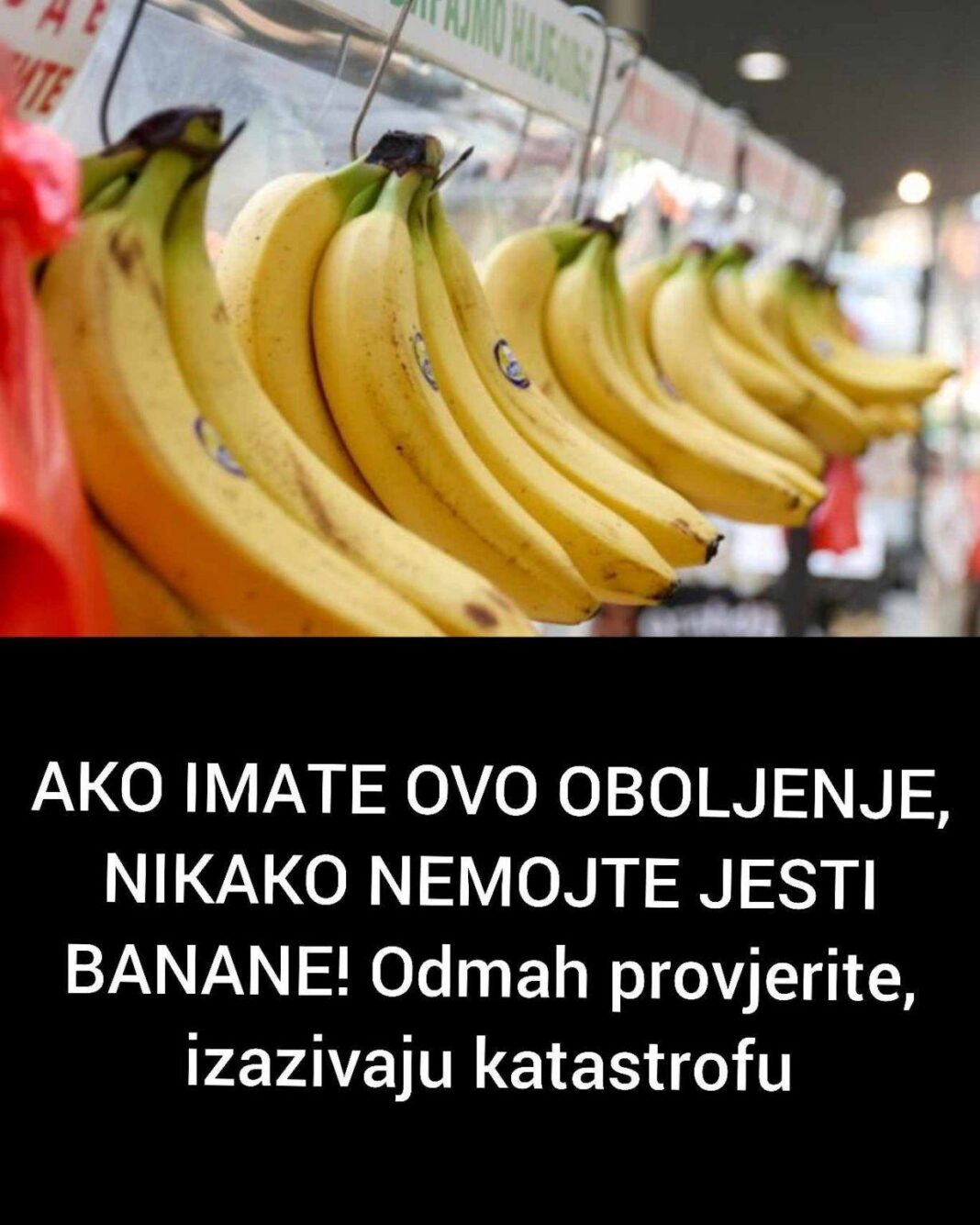 AKO IMATE OVO OBOLJENJE, NIKAKO NEMOJTE JESTI BANANE! Odmah provjerite, izazivaju katastrofu - featured image
