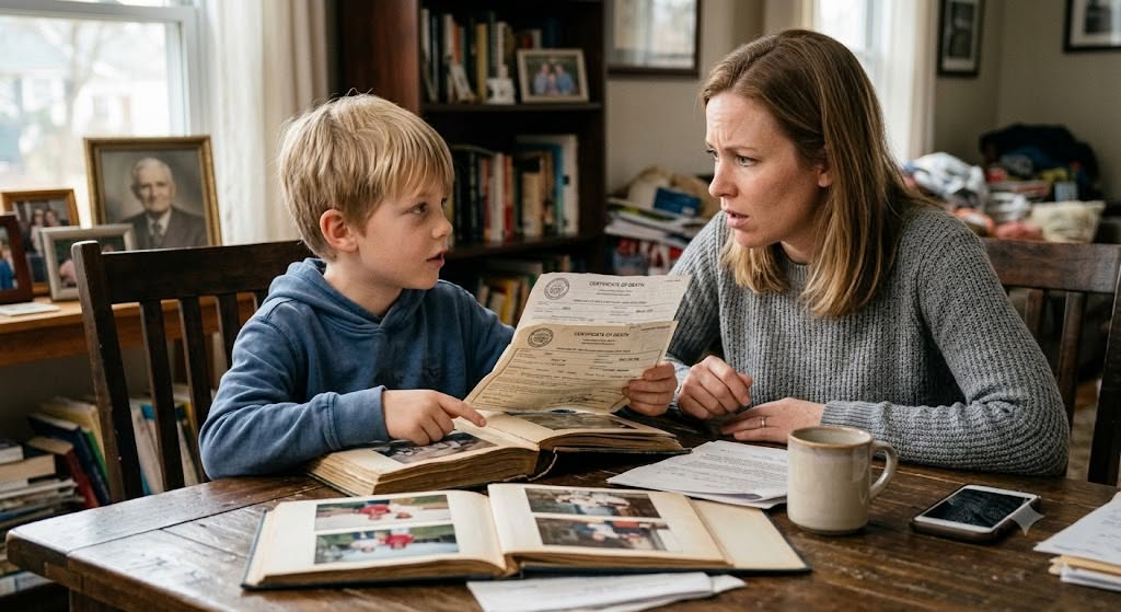 Moj osmogodišnji sin pitao je: “Mama, zašto je djed imao dva sprovoda?” — tada sam pronašla dvije različite smrtovnice - featured image Moj osmogodišnji sin pitao je: “Mama, zašto je djed imao dva sprovoda?” — tada sam pronašla dvije različite smrtovnice - featured image