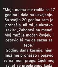 “Moja mama me rodila sa 17 godina…” “Moja mama me rodila sa 17 godina…” - featured image