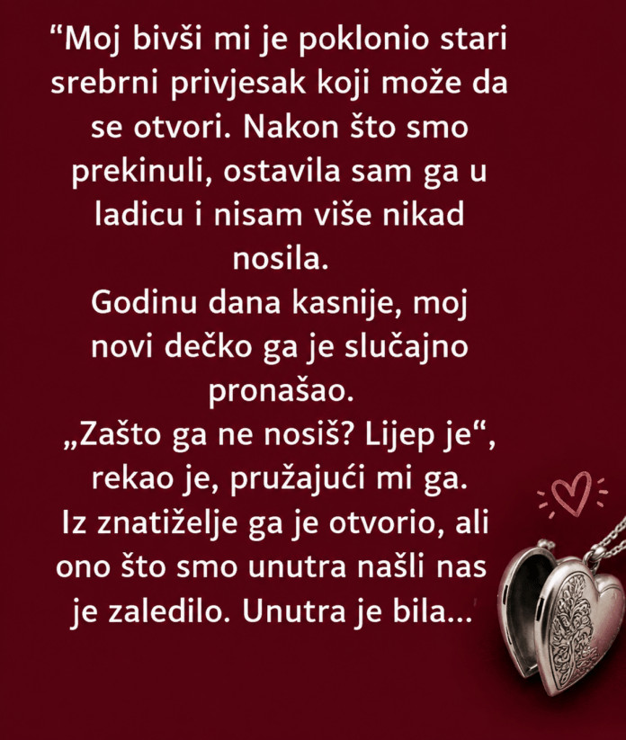 “Moj bivši mi je poklonio stari srebrni privjesak…” - featured image “Moj bivši mi je poklonio stari srebrni privjesak…” - featured image