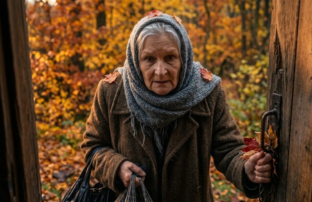 U dva sata ujutro otvorila sam vrata nepoznatoj starijoj ženi s štakom i ogromnom torbom, iako sam bila sama u kući s četvoro djece – a ujutro me čekao pravi užas 😢😨 - featured image