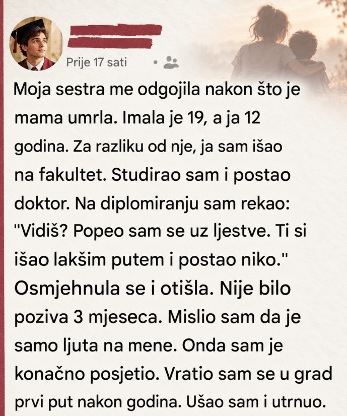 Moja sestra me odgojila nakon što je naša majka umrla. - featured image Moja sestra me odgojila nakon što je naša majka umrla. - featured image