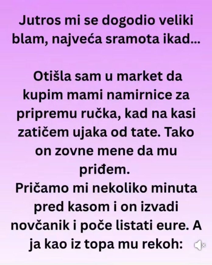 “Jutros mi se dogodio veliki blam, najveća sramota ikad… “ - featured image “Jutros mi se dogodio veliki blam, najveća sramota ikad… “ - featured image