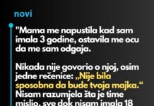 “Majka me je ostavila kada sam imala tri godina a otac je samo rekao: “Nije bila sposobna da se brine o tebi…” “Majka me je ostavila kada sam imala tri godina a otac je samo rekao: “Nije bila sposobna da se brine o tebi…” - featured image